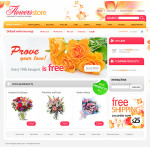 Webáruház készítés  White Flower Shop Magento téma 