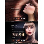 Webáruház készítés  Black u0026 Brown Hair Salon honlap sablon 
