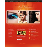 Webáruház készítés  Red u0026 Orange Hair Salon honlap sablon 