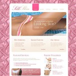Webáruház készítés  Fehér és Pink Szépségszalon honlap sablon 
