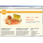 Webáruház készítés  Fehér és sárga Spa tartozékok honlap sablon 