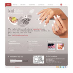 Webáruház készítés  White u0026 Grey Nail Salon honlap sablon 