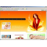 Webáruház készítés  Narancs -fehér Szépségszalon honlap sablon 