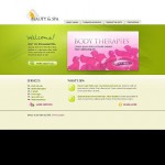  Fehér és sárga Szépségszalon honlap sablon Webáruház készítés
