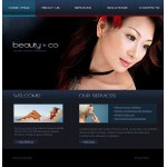 Webáruház készítés  Black Beauty Salon honlap sablon 