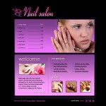  Black u0026 Pink Nail Salon honlap sablon Webáruház készítés