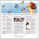 Webáruház készítés  Fehér és szürke Szépségszalon honlap sablon 
