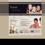  Szürke és fekete kozmetika Store honlap sablon Webáruház készítés