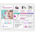 Webáruház készítés  Fehér és szürke kozmetika Store honlap sablon 