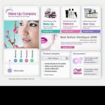  Fehér és szürke kozmetika Store honlap sablon Webáruház készítés