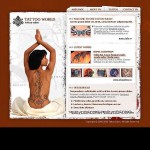 Webáruház készítés  White u0026 Brown Tattoo Salon honlap sablon 