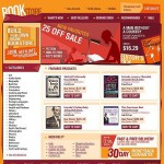  White u0026 Orange Book Store honlap sablon Webáruház készítés