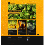 Honlap és webáruház készítés  Black u0026 Orange Brewery honlap sablon 