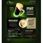 Honlap és webáruház készítés  Fekete Brewery honlap sablon 