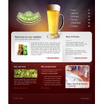 Honlap és webáruház készítés  Brown u0026 White Brewery honlap sablon 