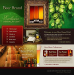 Honlap és webáruház készítés  Black u0026 Brown Brewery honlap sablon 