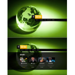 honlap készítés  Black u0026 Green Business Website Template 