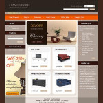 Webáruház készítés  Fehér és fekete Interior u0026 Furniture Magento Sablon 