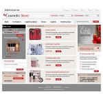 Webáruház készítés  Fehér és szürke kozmetika Store Magento téma 