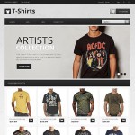  T - shirt Shop Fashion Web Webáruház készítés