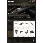 Webáruház készítés  Fegyverek Store Sport Web 