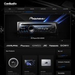  Fekete Car Audio Magento téma webáruház készítés