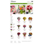 Webáruház készítés  Virágbolt Virágok Web 