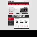  Fehér és szürke Car Audio Magento téma webáruház készítés