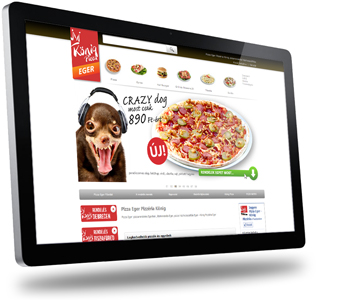 pizza eger webáruház készítés